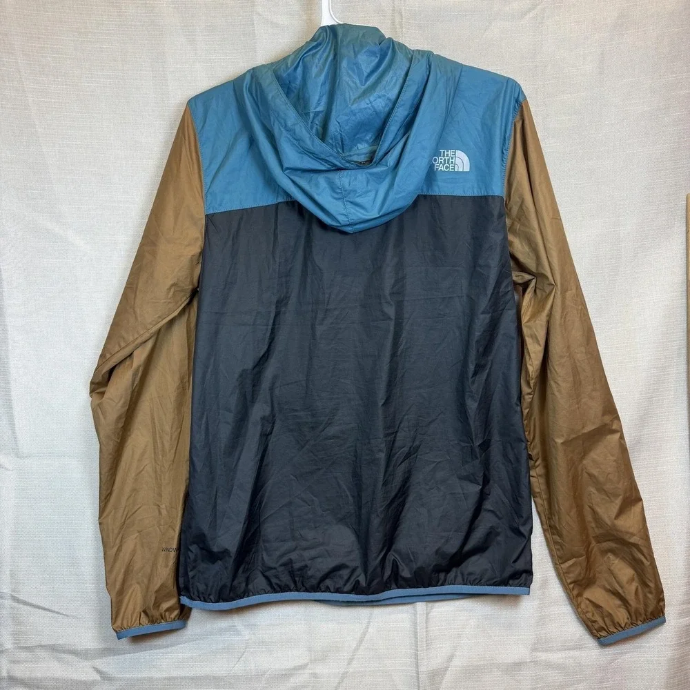 The North Face Jacket Mens Small Black Windwall Hooded Packable Anorak NF0A3FZL